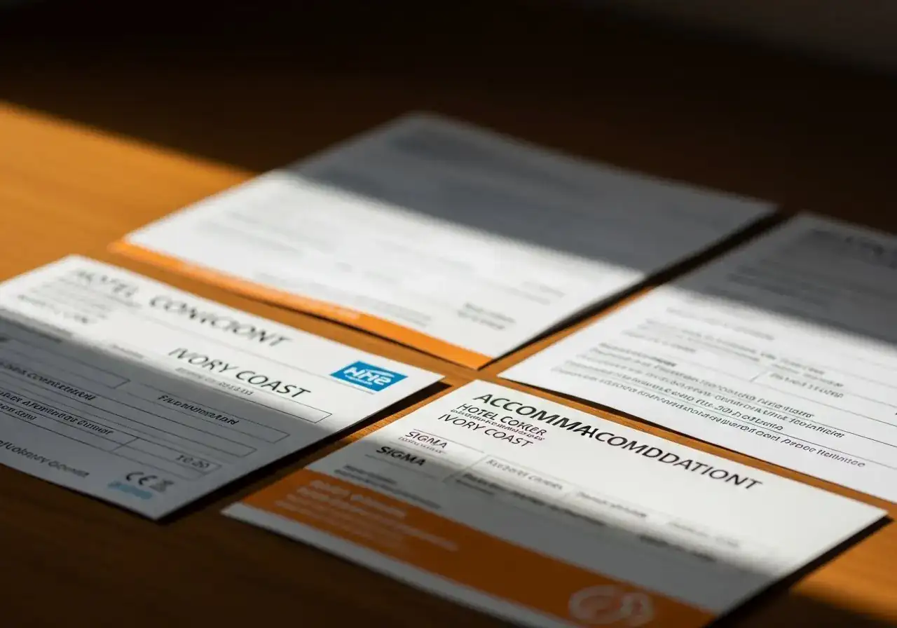 Preuve de réservation d'hôtel pour visa Côte d'Ivoire